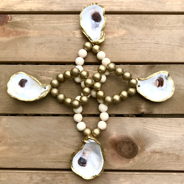 Oyster Shell Napkin Rings-Set of 4-Natural