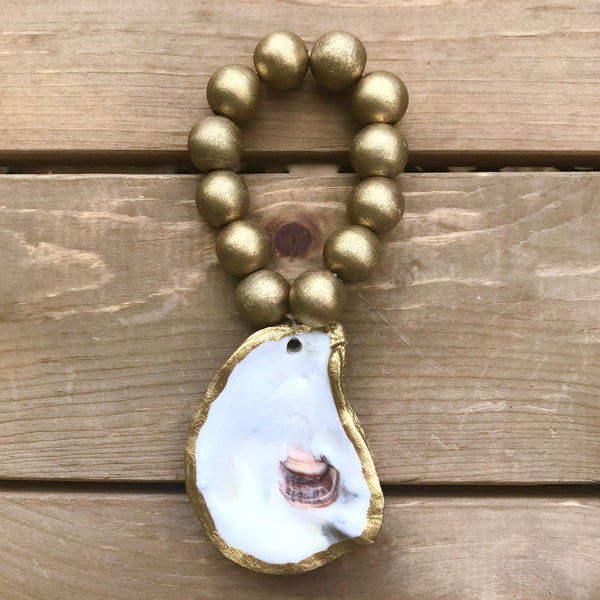 Oyster Shell Napkin Rings-Set of 4-Natural