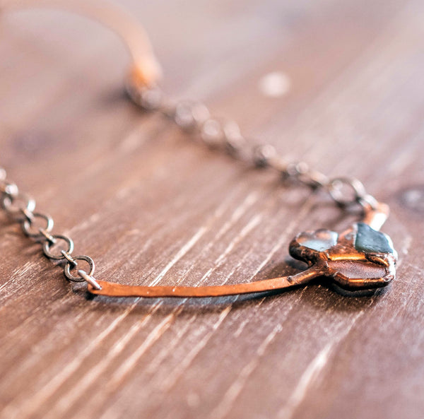 Copper + Sea Glass Necklace