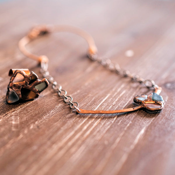 Copper + Sea Glass Necklace