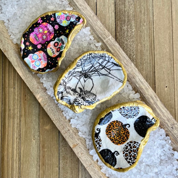Halloween Oyster Shell Ring Dishes