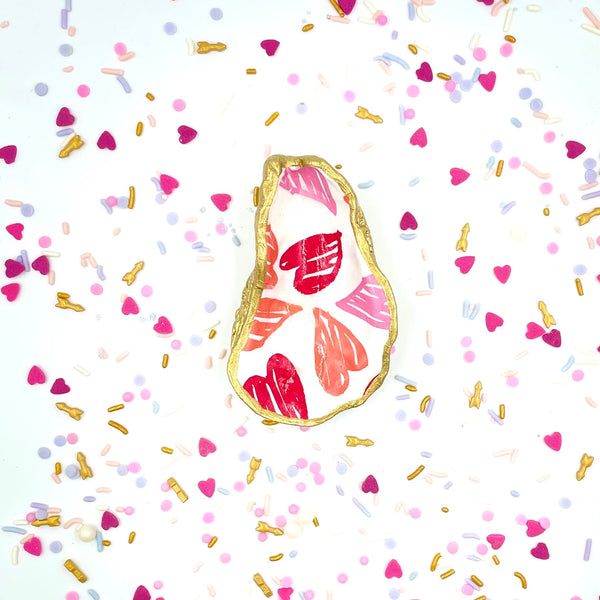 Valentine's Oyster Ring Dish