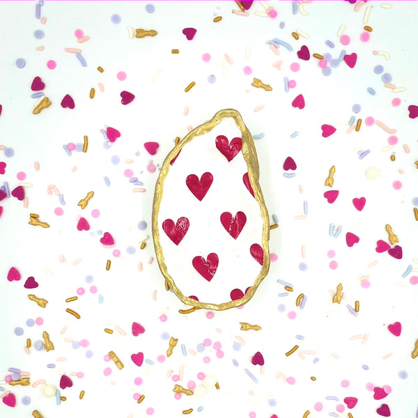 Valentine's Oyster Ring Dish