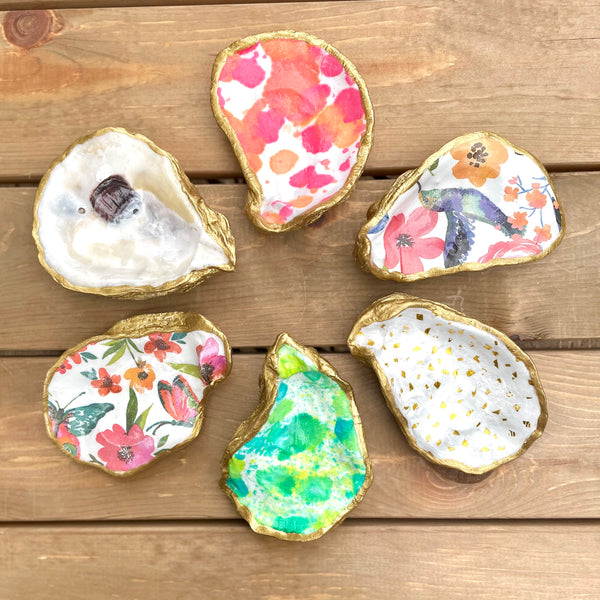 Watercolor Collection-Oyster Ring Dishes