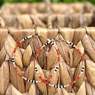 Ombre Hoop Earrings-Greens, Blues, Corals & Pinks-14k Gold-Filled or Sterling Silver-Pick from 4 Sizes!