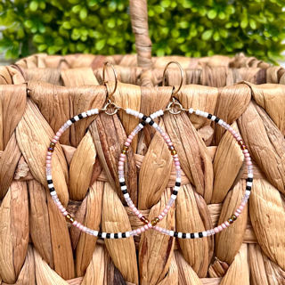 Ombre Hoop Earrings-Greens, Blues, Corals & Pinks-14k Gold-Filled or Sterling Silver-Pick from 4 Sizes!