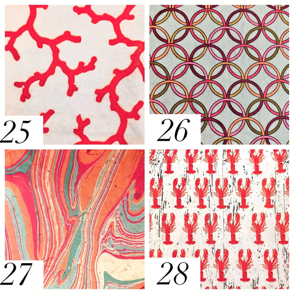 Natural Oyster on Printed Canvas