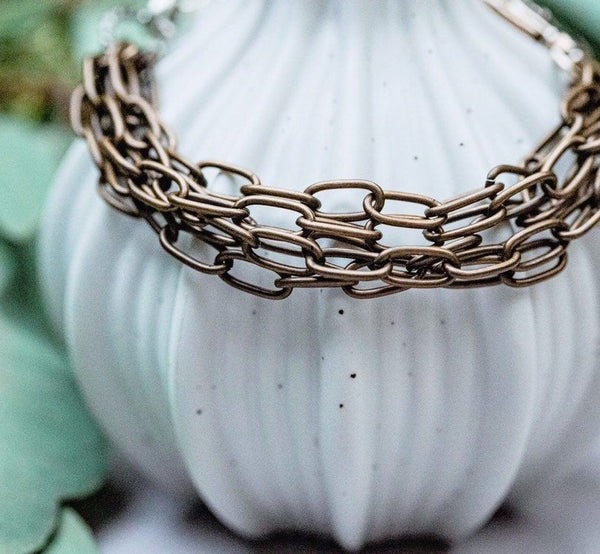 Multi-Strand Chain Bracelet (Adjustable)