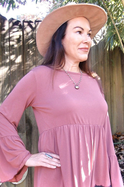 Crystal Pendant + Rosary Chain Necklace