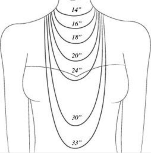 Crystal Pendant + Rosary Chain Necklace