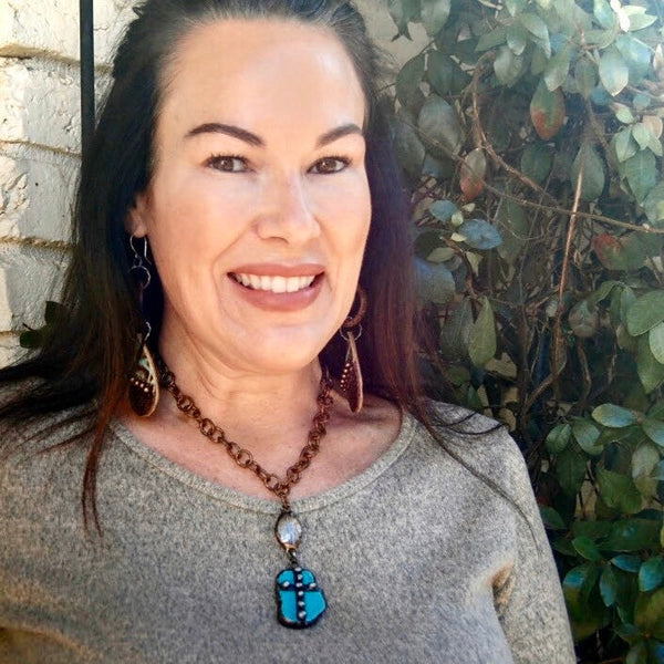 Turquoise Cross Necklace