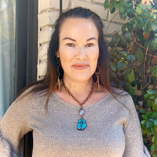 Turquoise Cross Necklace