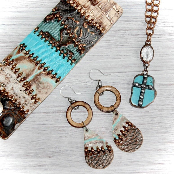 Turquoise Cross Necklace