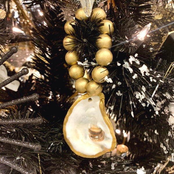Oyster Shell Christmas Ornament