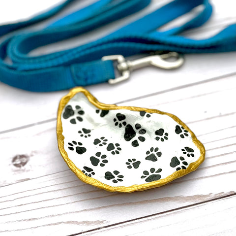Paw Print Oyster Ring Dish-Proceeds Go To Local Animal Rehab or Rescue