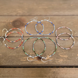 Ombre Hoop Earrings-Greens, Blues, Corals & Pinks-14k Gold-Filled or Sterling Silver-Pick from 4 Sizes!